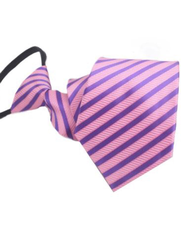 Pink and Purple Easy Zipper tie
