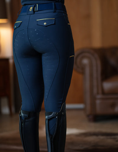 Auroa Navy & Gold Tights