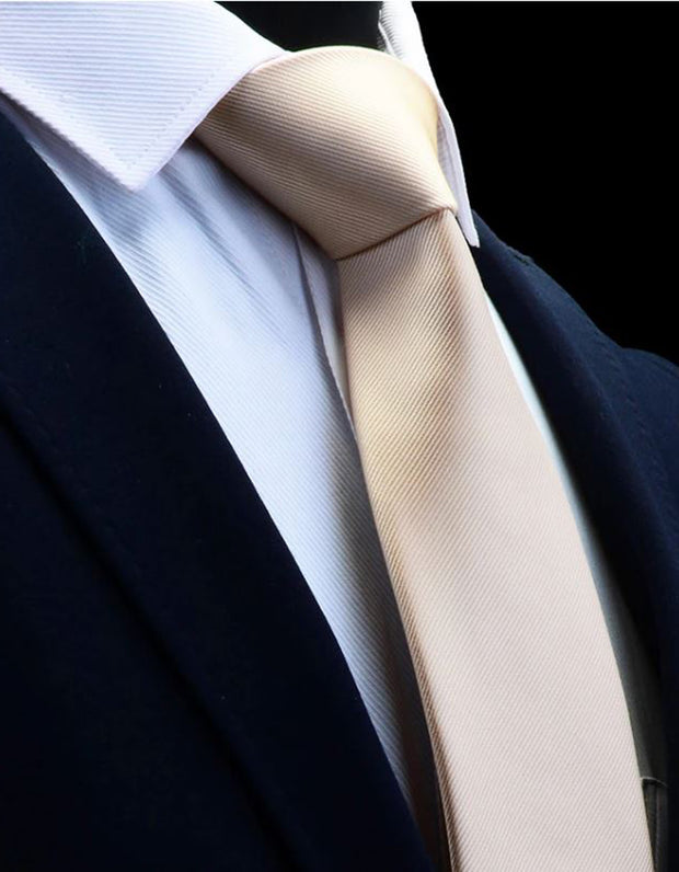 Soft Gold/Beige Zipper Tie