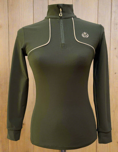 NEW Ladies & Teen Clara Olive Green Base Layer