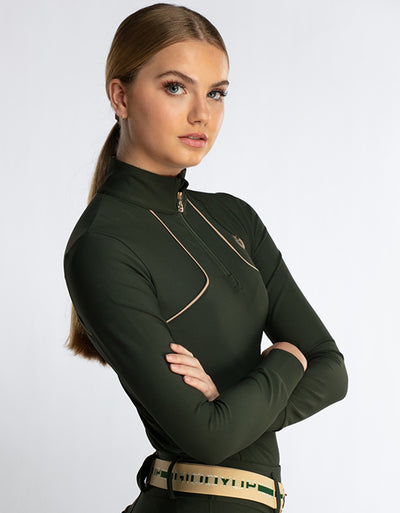 NEW Ladies & Teen Clara Olive Green Base Layer