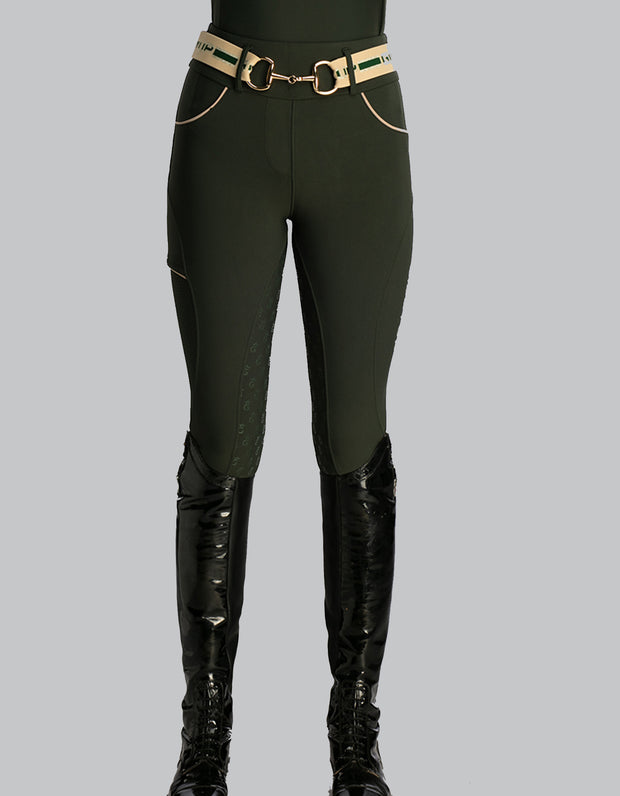 NEW Ladies & Teen Clara Olive Green Tights