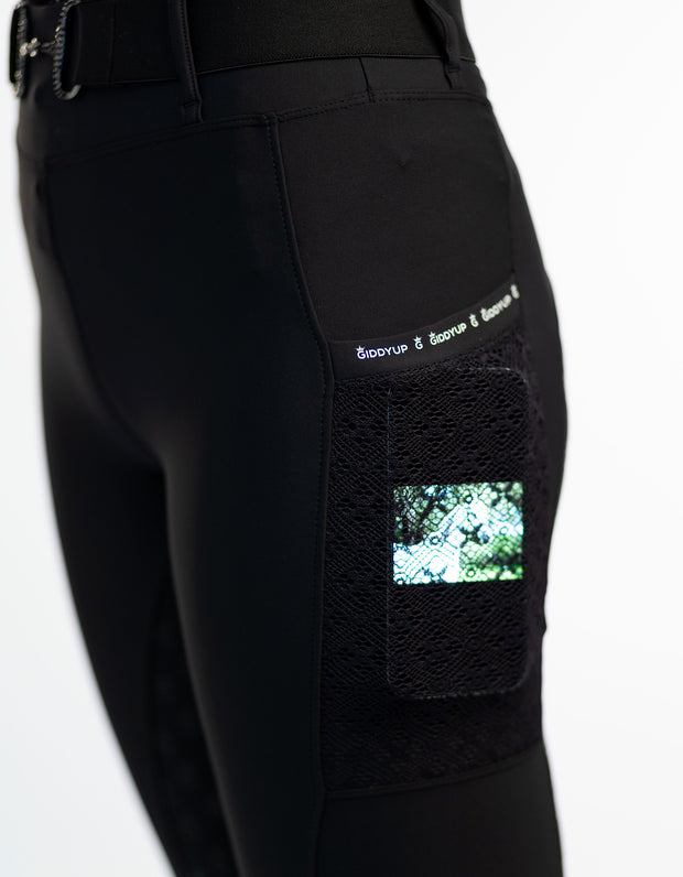 Elizabeth Lace Detail Horse Riding Tights