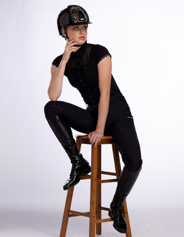 Elizabeth Lace Detail Horse Riding Tights