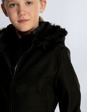 NEW Girls Harper Soft Shell Water Resistant Black Jacket