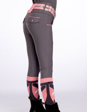 Girls Ivy Grey Horse Riding Tights