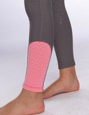 Girls Ivy Grey Horse Riding Tights