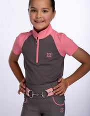 Girls Ivy Grey Horse Riding Tights