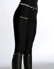 NEW Ladies & Teen Charli Black Full Gel Seat Tights