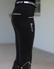 Ladies Lilly Black/White Riding Tights