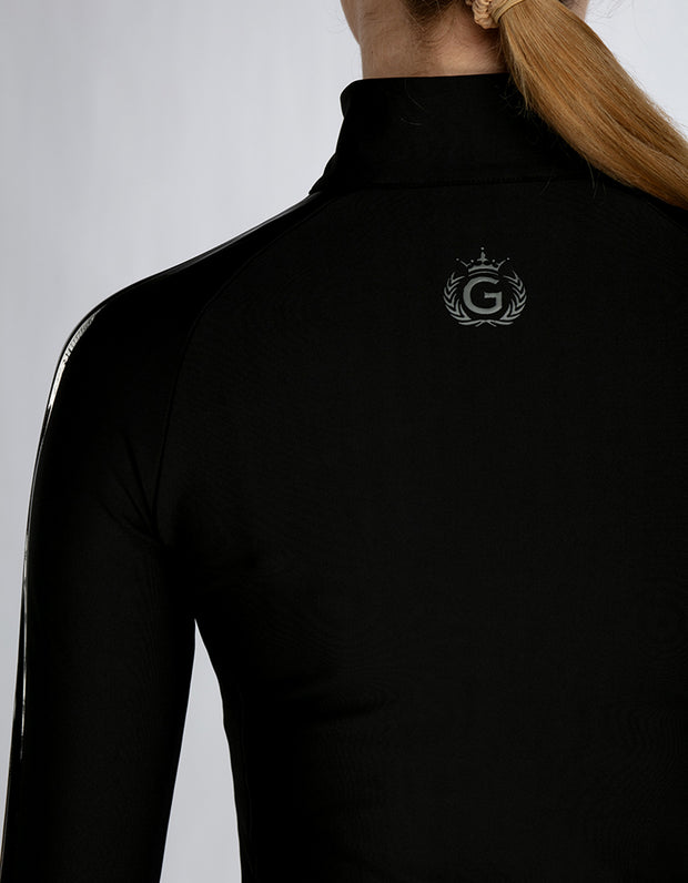 NEW Ladies & Teen Mauve Black on Black Base Layer