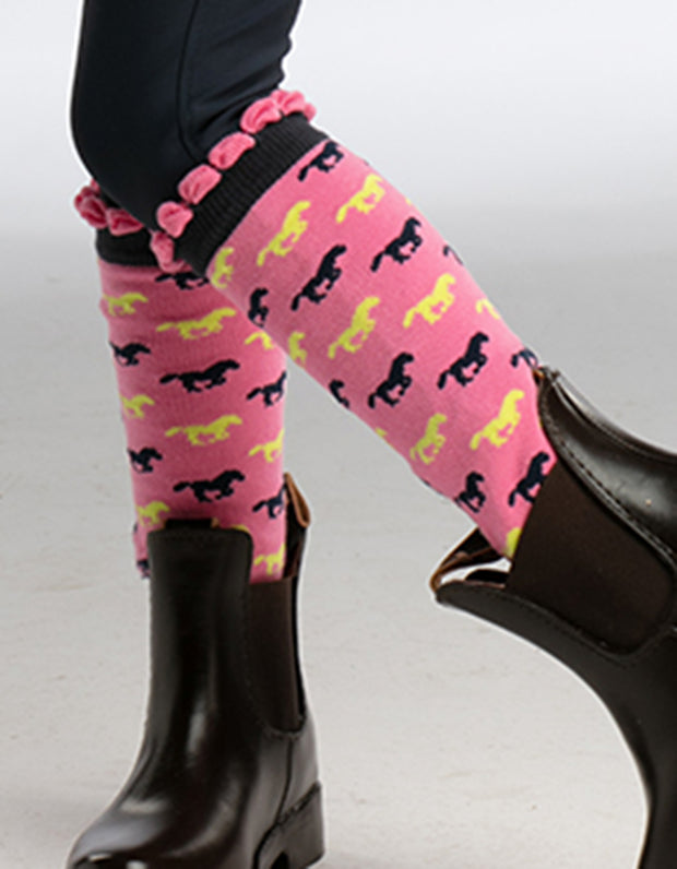 Poppy Pink Horse Riding Socks