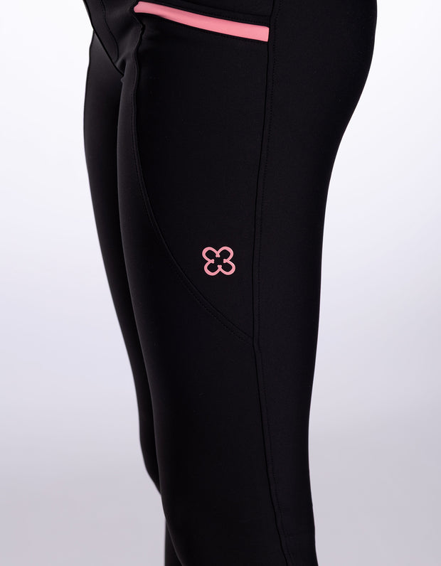 Girls Remi Black Horse Riding Tights