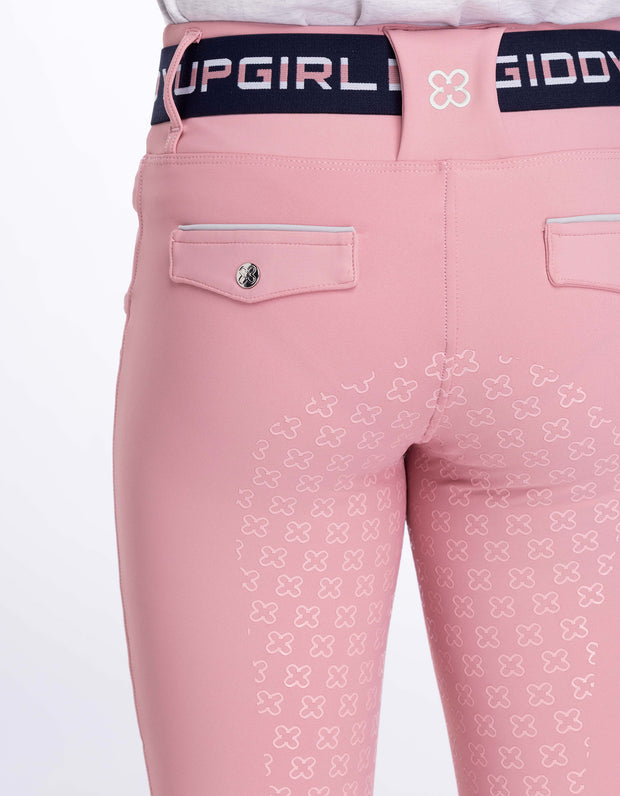 Girls Willow Pink Horse Riding Tights