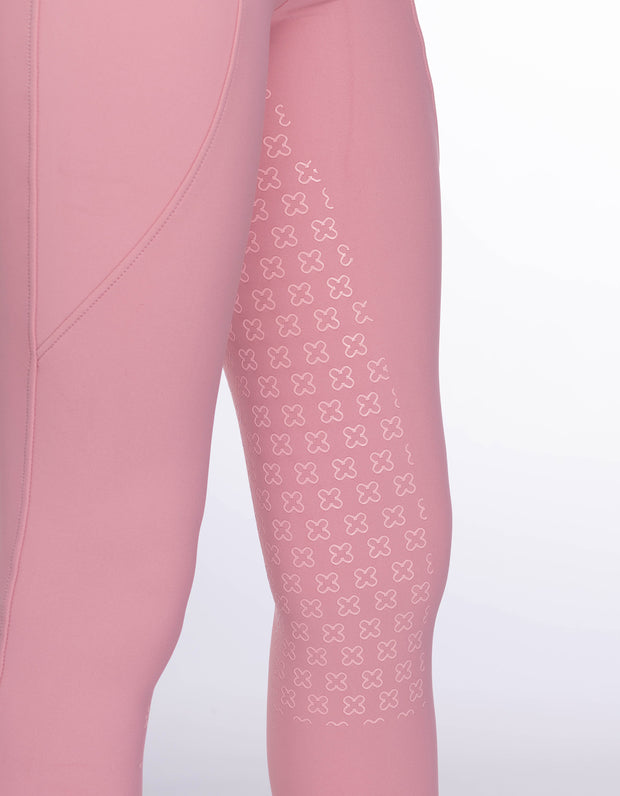Girls Willow Pink Horse Riding Tights
