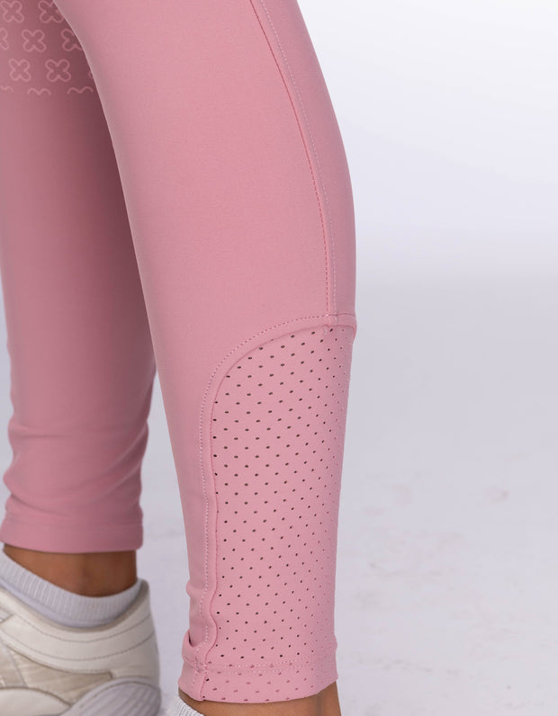 Girls Willow Pink Horse Riding Tights