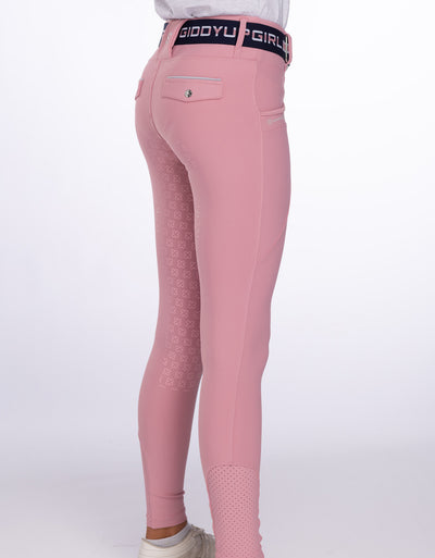 Girls Willow Pink Horse Riding Tights