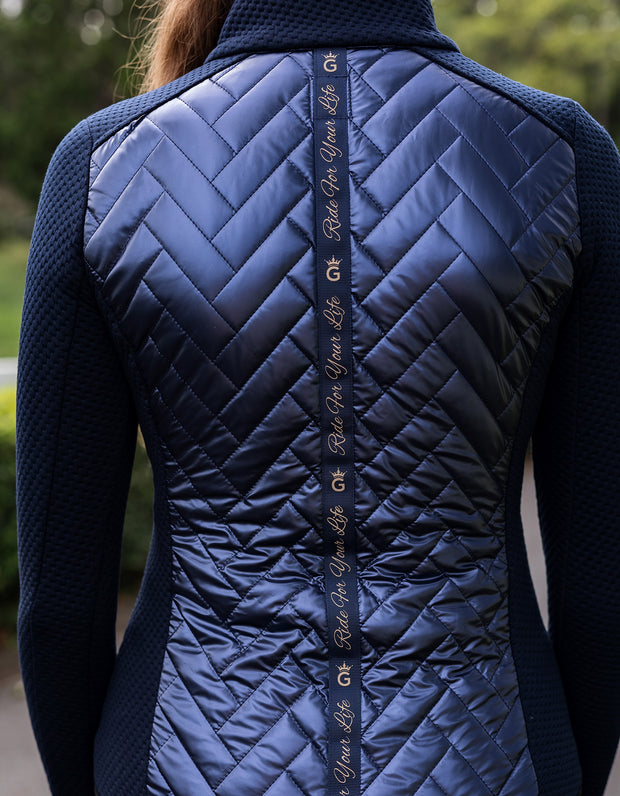 Ladies Auroa Navy Warm Up Jacket