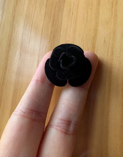 Black Felt Rosette