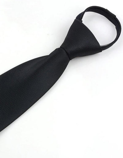 Black Zipper Equestrian Tie