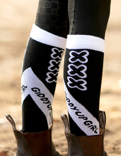 Crystal Black & White Socks