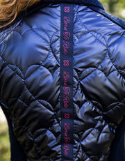 Girls Kelsie Navy Warm Up Jacket