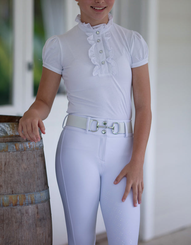 Girls White Best Presented Jodhpurs