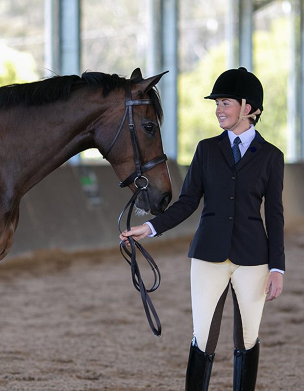 Ladies & Teen 2-Tone Cream & BROWN Garland BREECHES