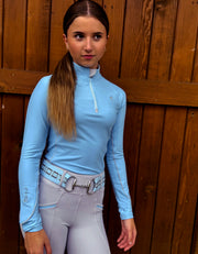 NEW Louella Pale Blue and Grey Base Layer