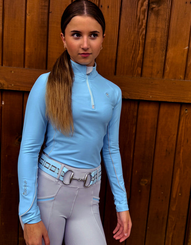 NEW Louella Pale Blue and Grey Base Layer