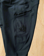 NEW Ladies & Teen Mauve Black on Black Equestrian Tights