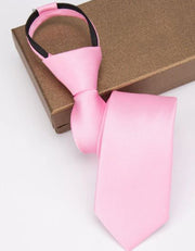 Pale Pink ZIPPER Neck Tie