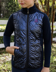 Girls Kelsie Navy Warm Up Jacket