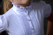 Girls Ruffle Neck Show Shirt