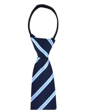 Navy, White and Blue Zip Equestrian Tie