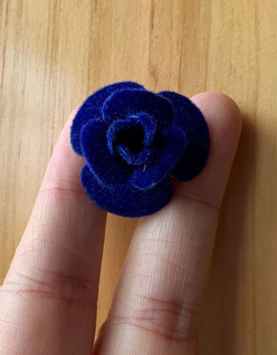 Navy Felt Rosette