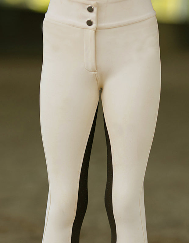 Youth 2 Tone Cream & Brown Garland Show Jodhpurs