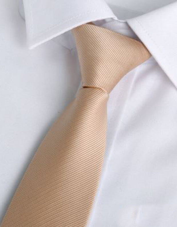 Soft Gold/Beige Zipper Tie