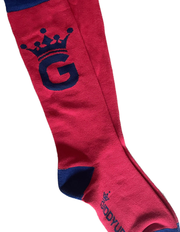 Riley Red & Navy Signature G Socks